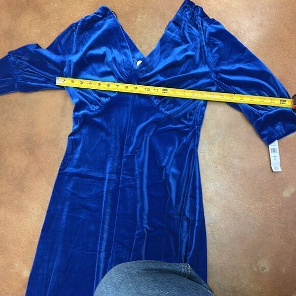 Glamour Campaign Mini Saks Blue Holiday Dress 6 - Picture 4 of 7